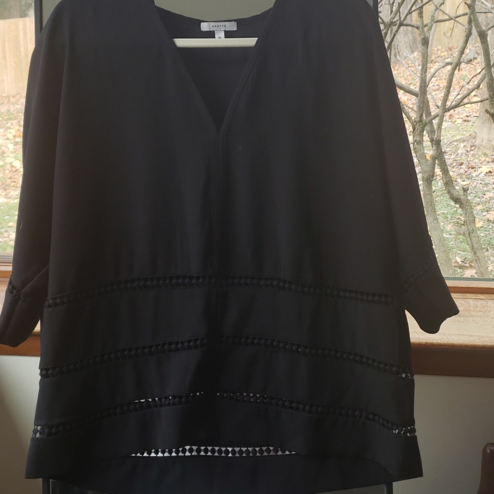 MAETTE Black Dress top